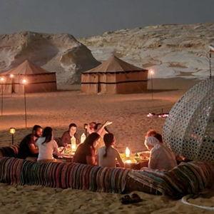 White Desert Camping