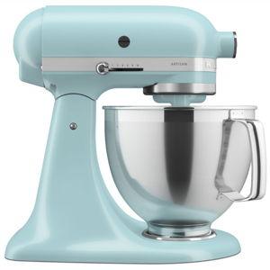 Artisan® Series 5 Quart Tilt-Head Stand Mixer with Premium Accessory Pack - Mineral Water Blue | KitchenAid US