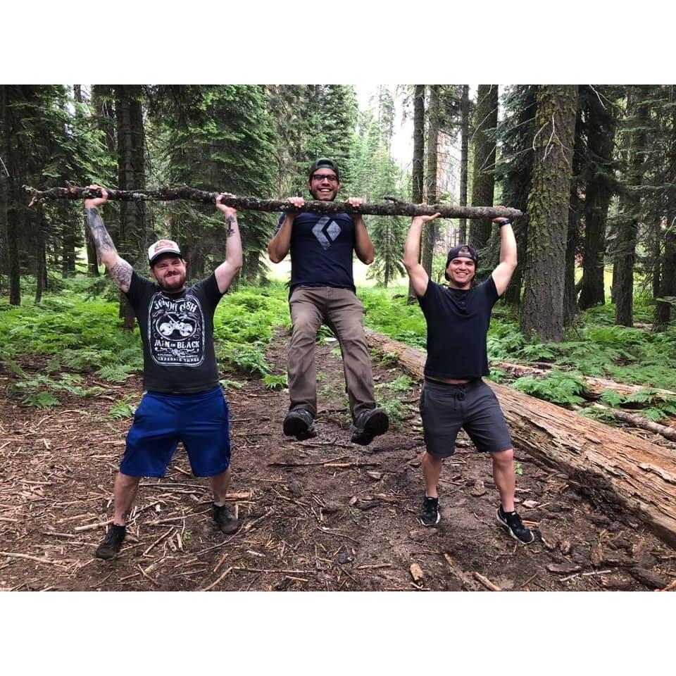The time Ruben was doing pull-ups in Sequoia.