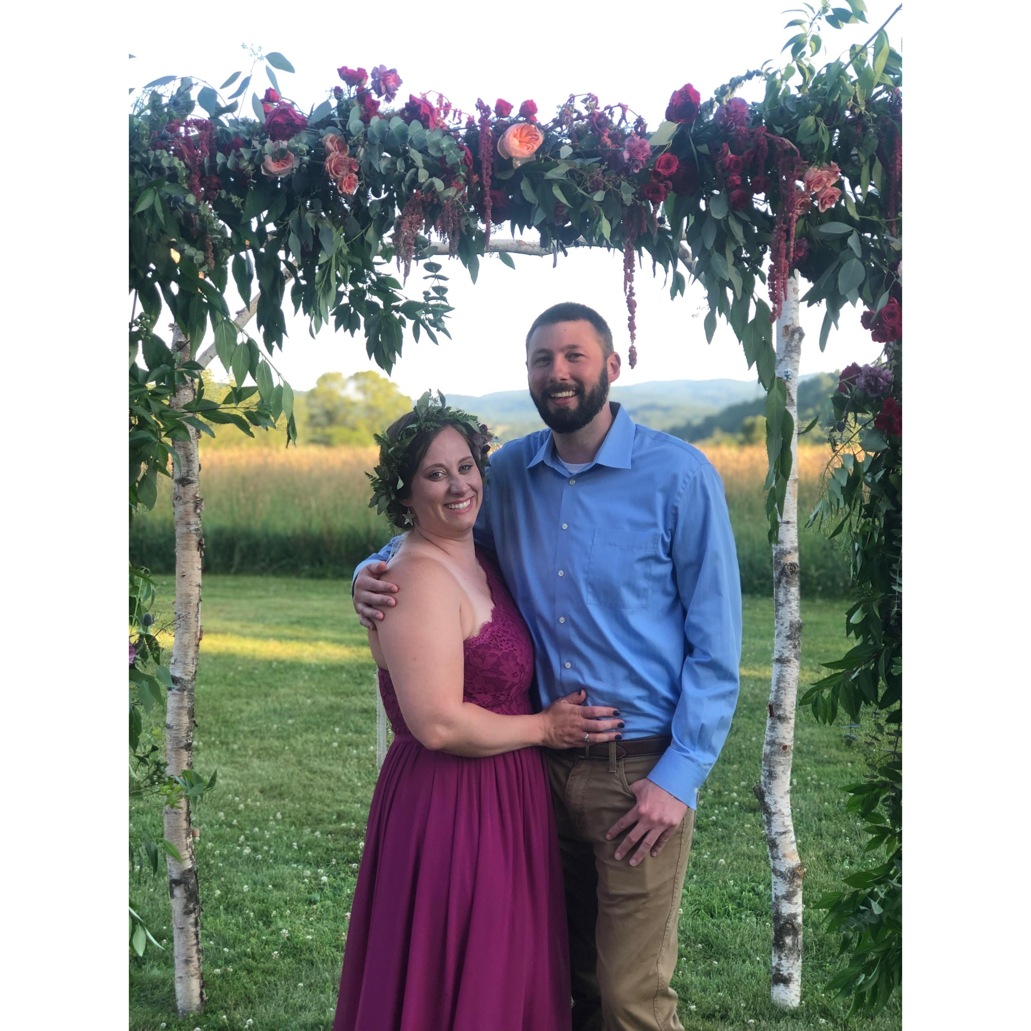 At Vivian and Josiah's Wedding