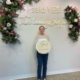 Megan said yes to the dress!