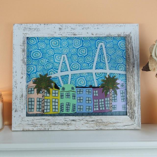 Rainbow Row Charleston Art Print