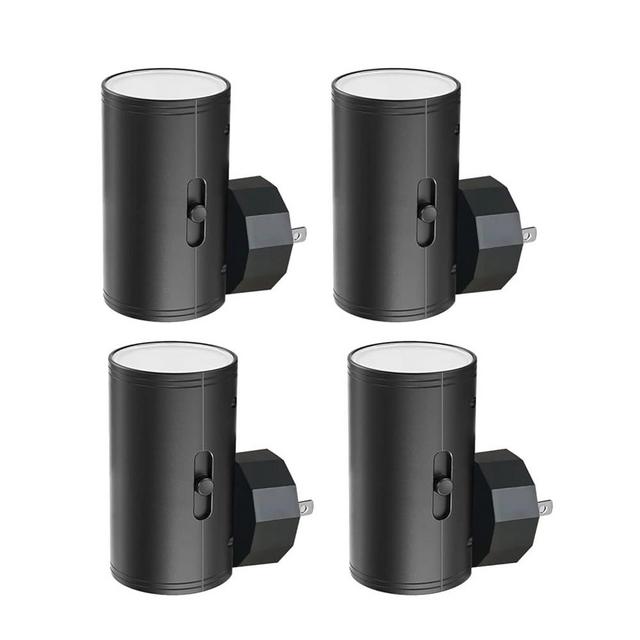 GEPLAD 4 Pack LED Night Light, Plug Into Wall, Dusk to Dawn Sensor, Soft White 3000K,Uplight & Downlight, for Bedroom, Stairway, Hallway,Bathroom Dimmable