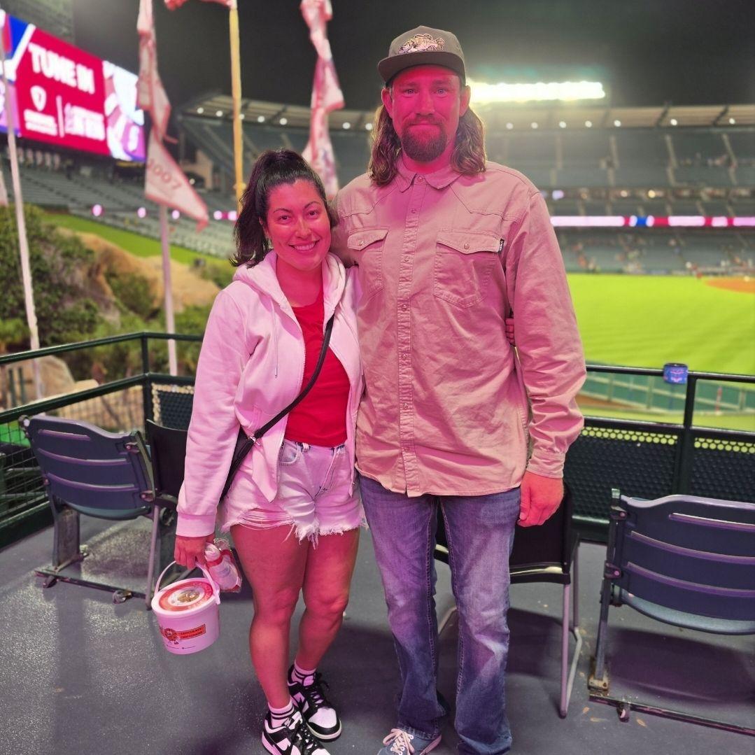Angels game with the Lopez and King families