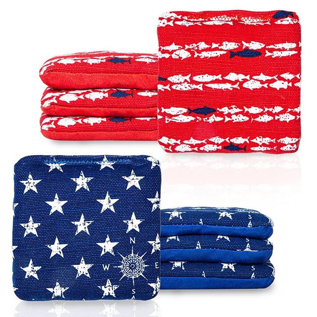 Play Platoon Tournament Series Cornhole Bags - Pro Style Dual Sided Slick and Sticky Side Bags - Designed in USA
