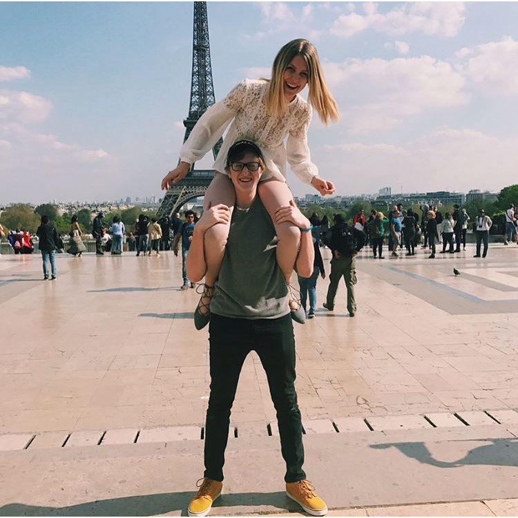 An oldie but a goodie. Visiting the Eiffel Tower in 2017 :)