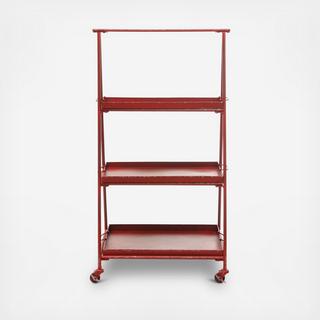 Casual Country 3-Tier Shelf on Casters