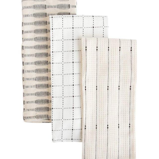 Neutral Cotton Tea Towels (Set of 3)
