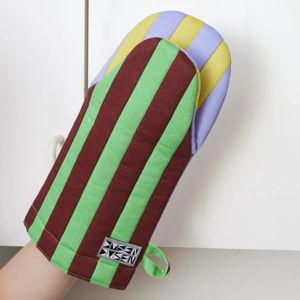 Striped Oven Mitts (Jalepeño)