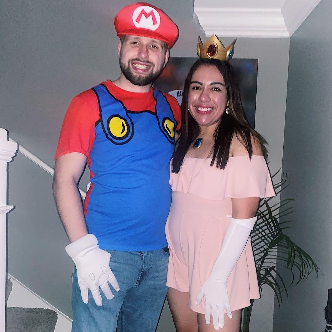 Princess Peach says "Yes" to Mario.