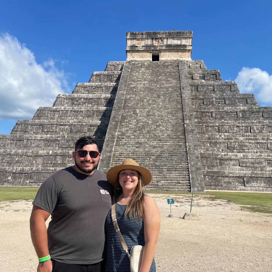 We adventured to the Chichen Itza , one of the 7 Wonders of the World 🌎