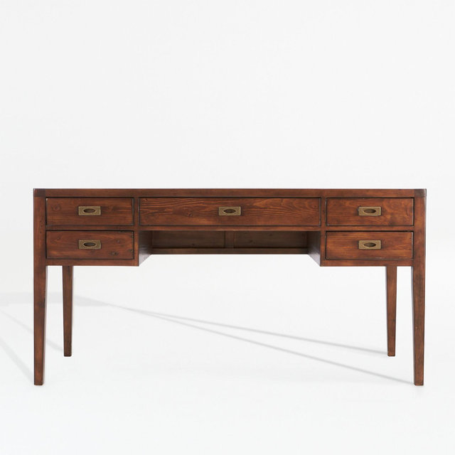 Morris 60" Chocolate Brown Desk