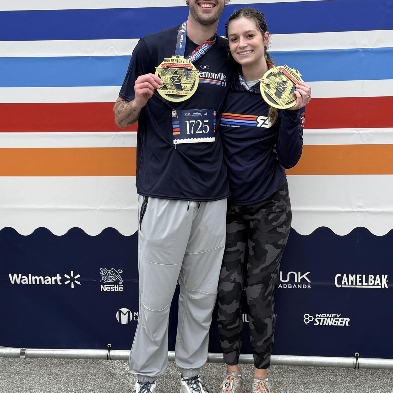 4/6/2025- Photo from after Bentonville Half Marathon in Bentonville, Arkansas.