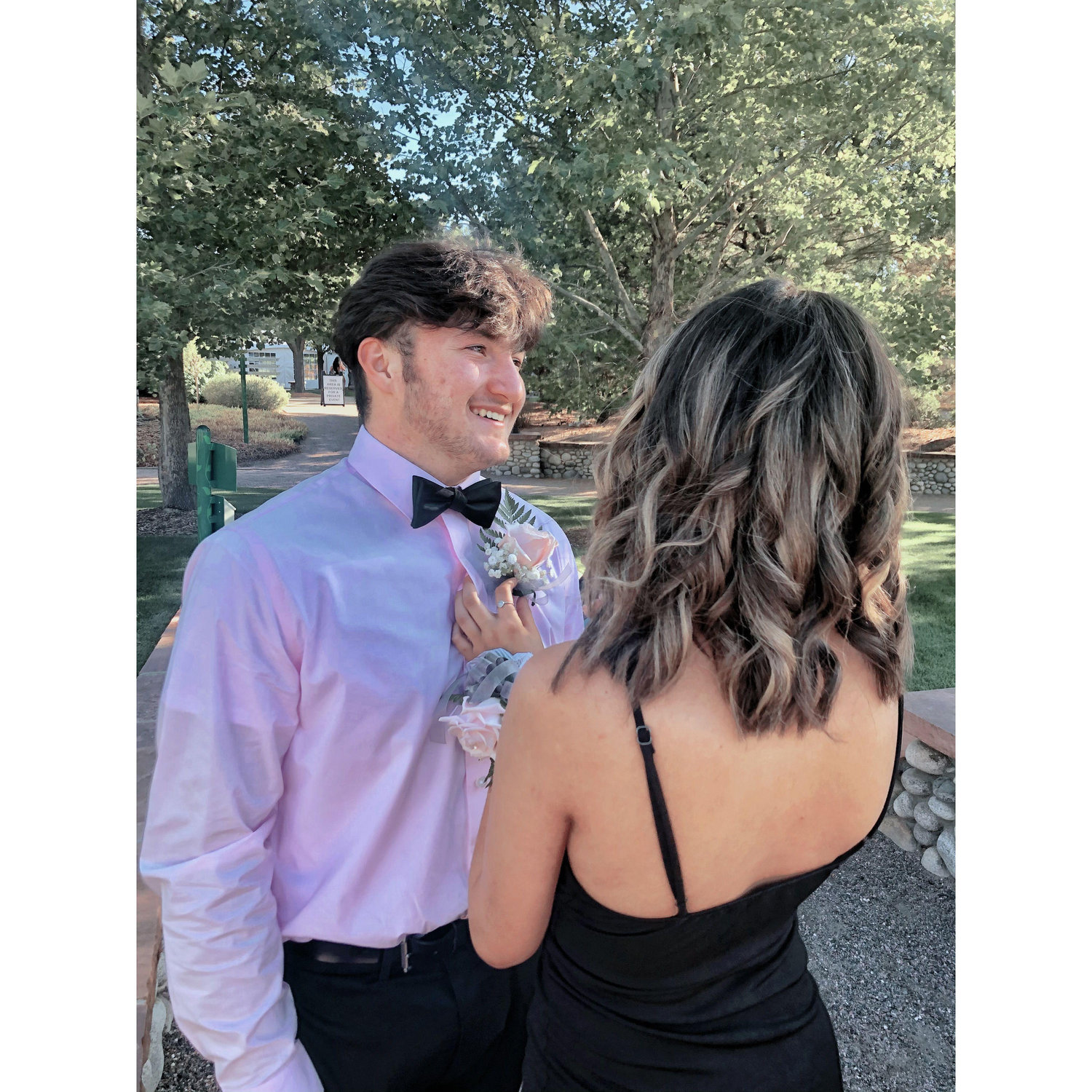 2019 columbine hoco, my corsage died before we even got to dinner lol