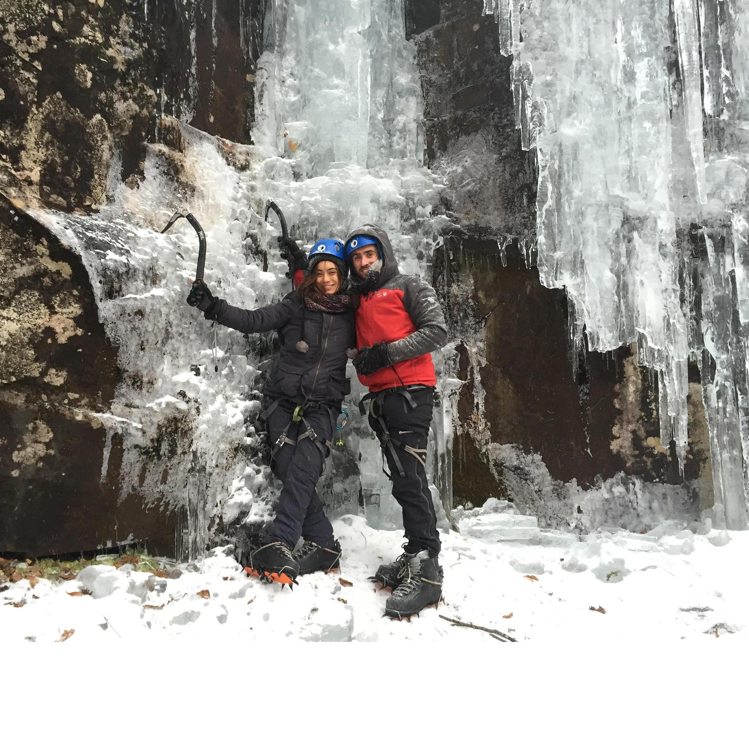 Ice climbing! Upstate NY...it was cold!