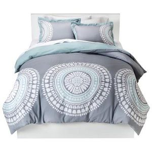 Gray Medallion Duvet Cover Set Full/Queen - Room Essentials™