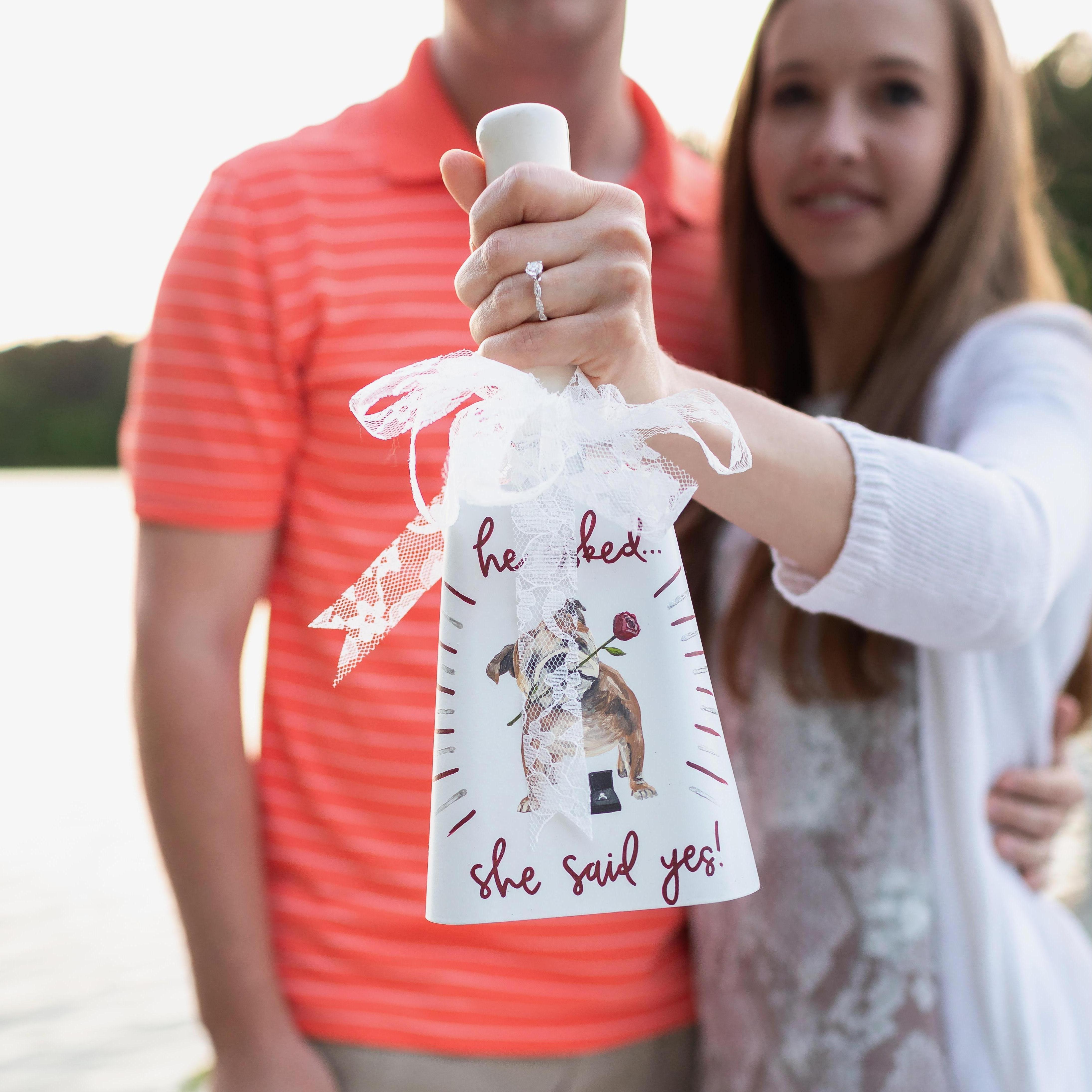 Zach's mom gave me this cowbell the evening we got engaged!
(May 7, 2021)