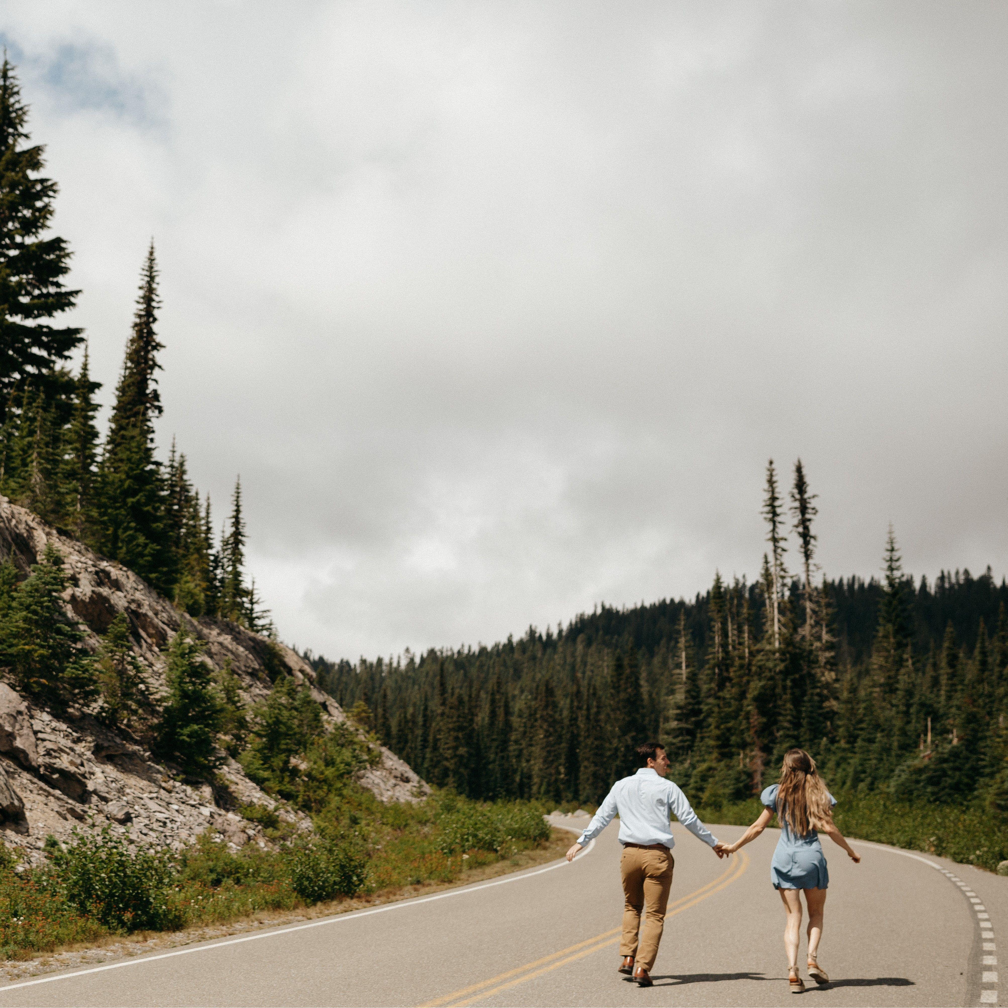 Our engagement shoot in Washington at Mt. Rainier National Park!