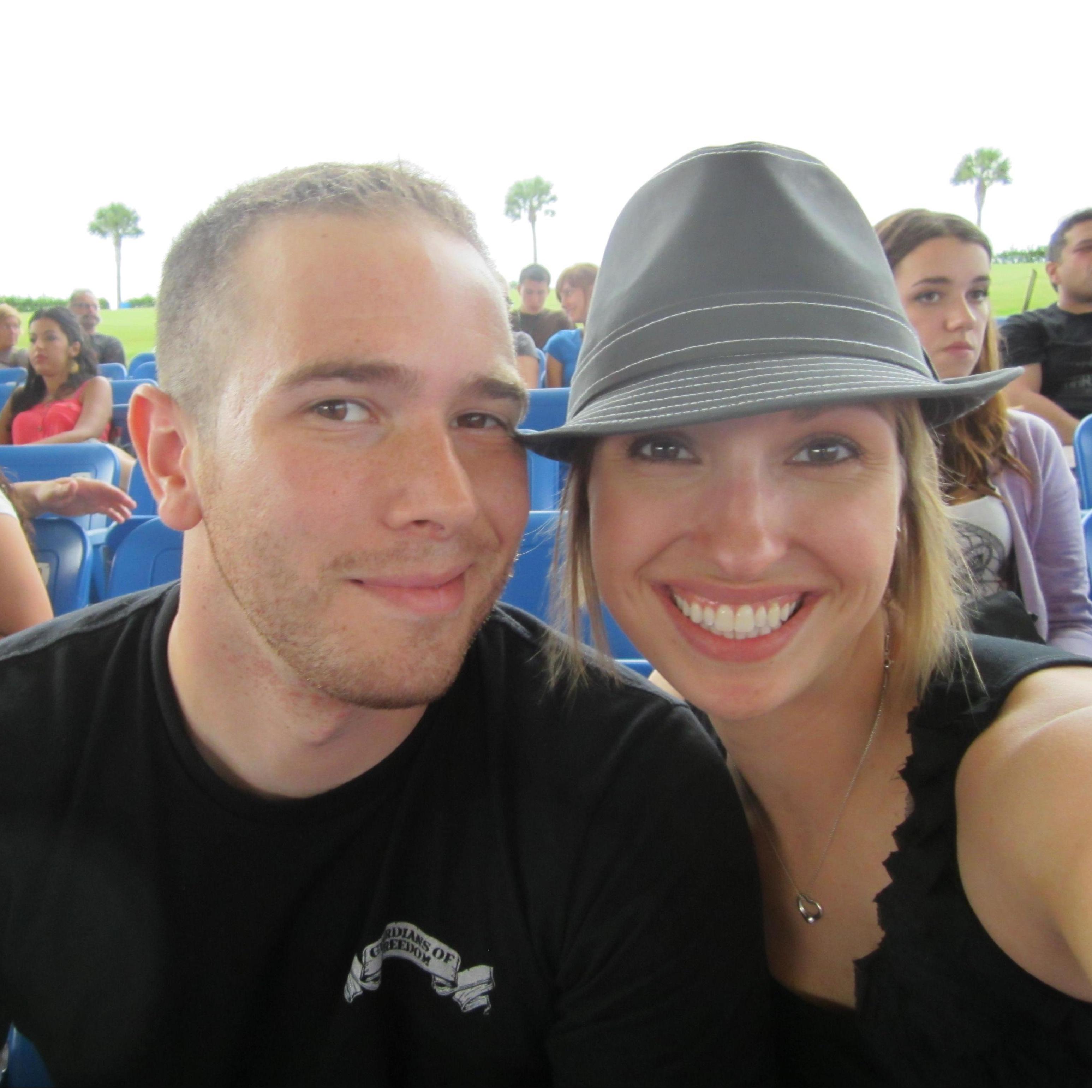 Our first concert together, August 2011: Matt Nathanson, Train, and Maroon 5!