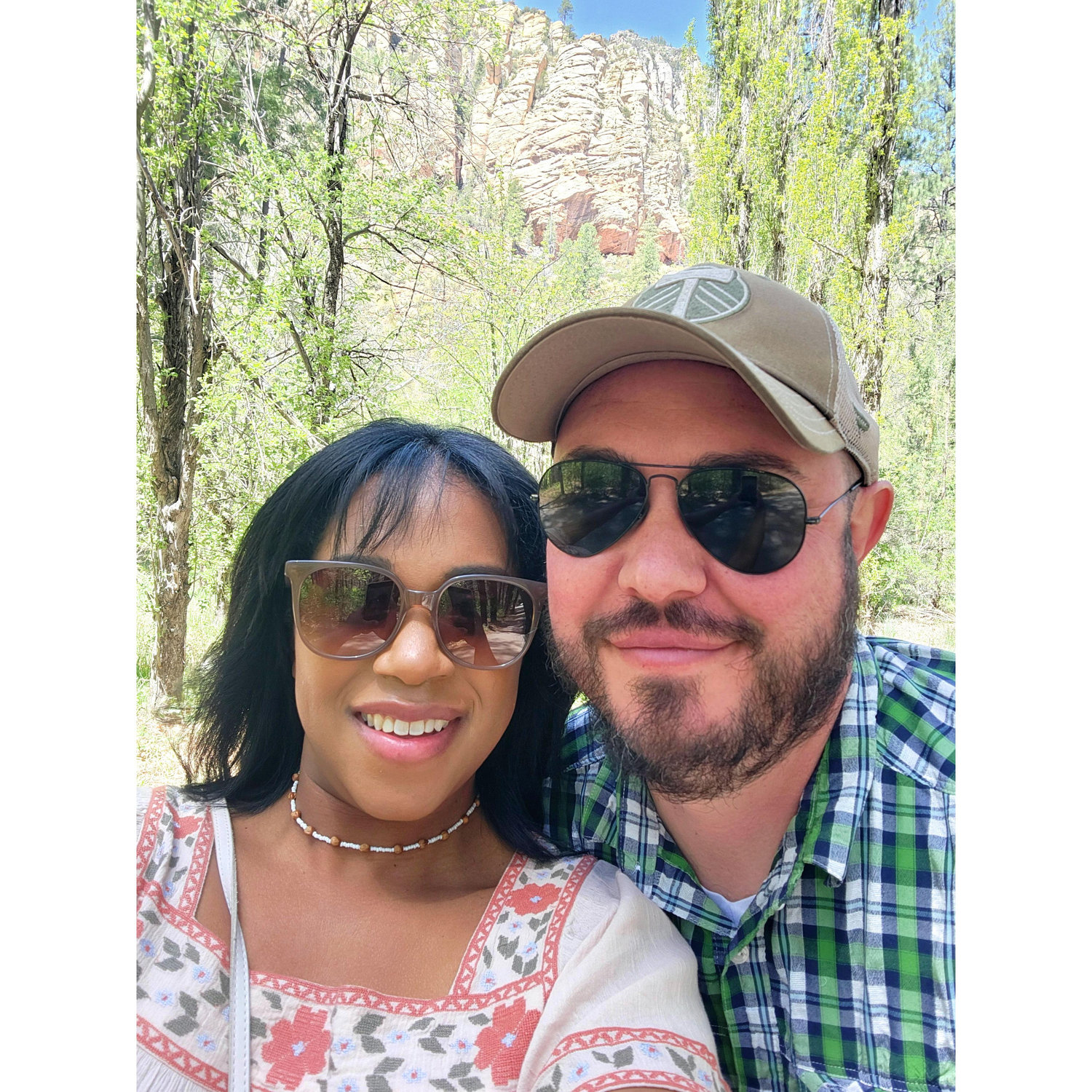 Amira's first trip to Arizona! We visited Oak Creek Canyon, where Lucas did work for the U.S. Forest Service.