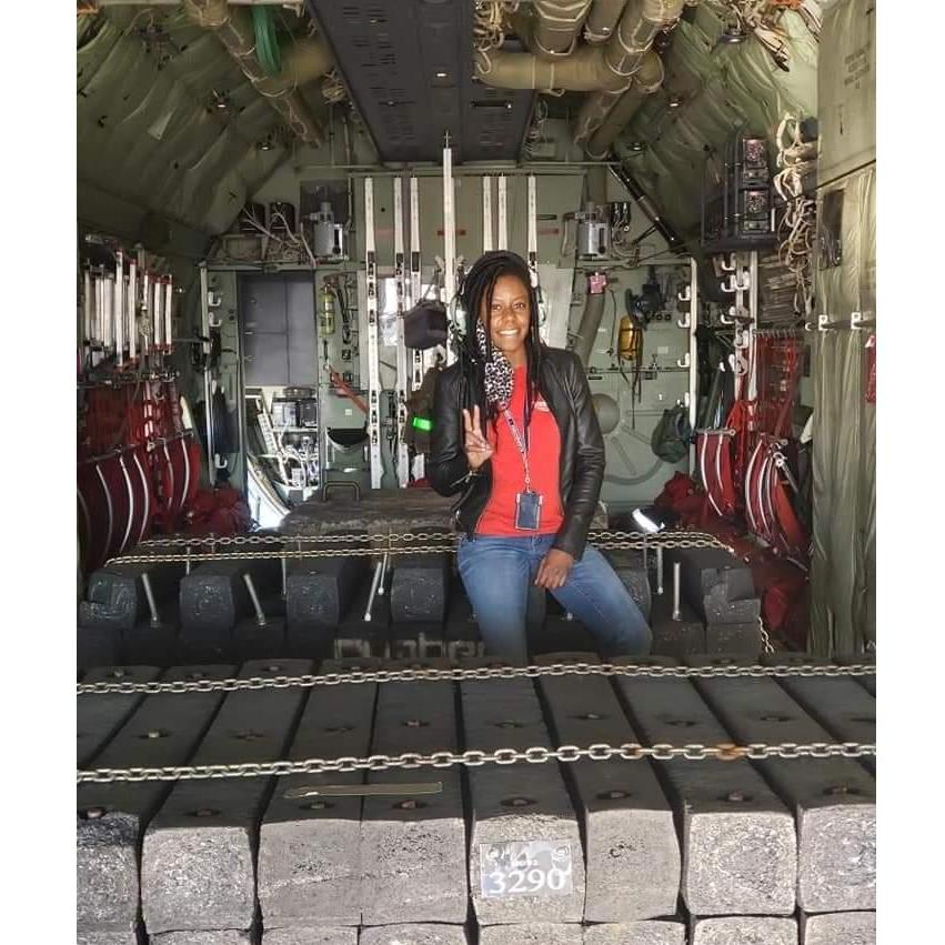 2020 Holly on the Flight Line before conducting a QC Inspection.
