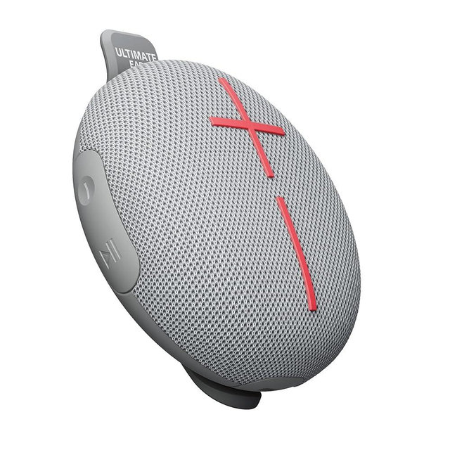 Ultimate Ears MINIROLL Ultra-Portable Waterproof Bluetooth Speaker, Big Bass, IP67 Dustproof, 131 ft Range - Gentle Grey