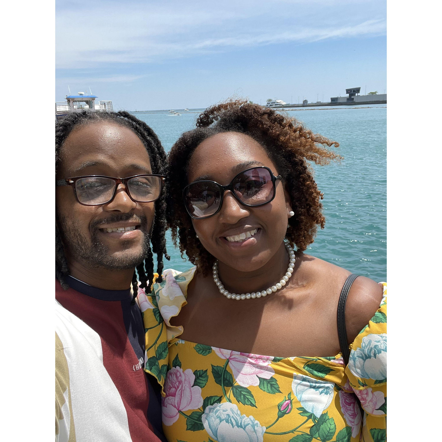 At the Navy Pier in Chicago.