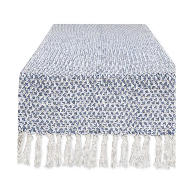 Design Imports Woven Jacquard Fringe Table Runner, 15" x 72"