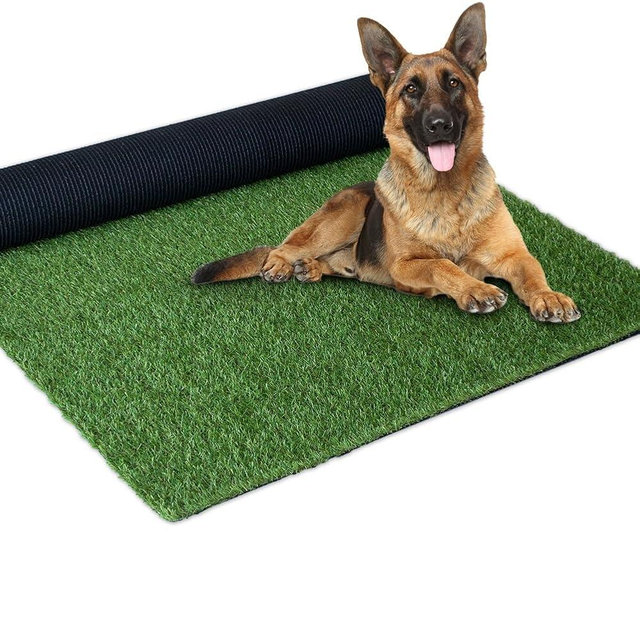 SUWUYUE Artificial Grass Outdoor Rug, 3FT x 5FT (15 Square Feet) 0.8 inch Realistic Fake Synthetic Grass Carpet, 20mm Thick Indoor Outdoor Grass Lawn Rugs Landscape for Pets, Patio, Garden