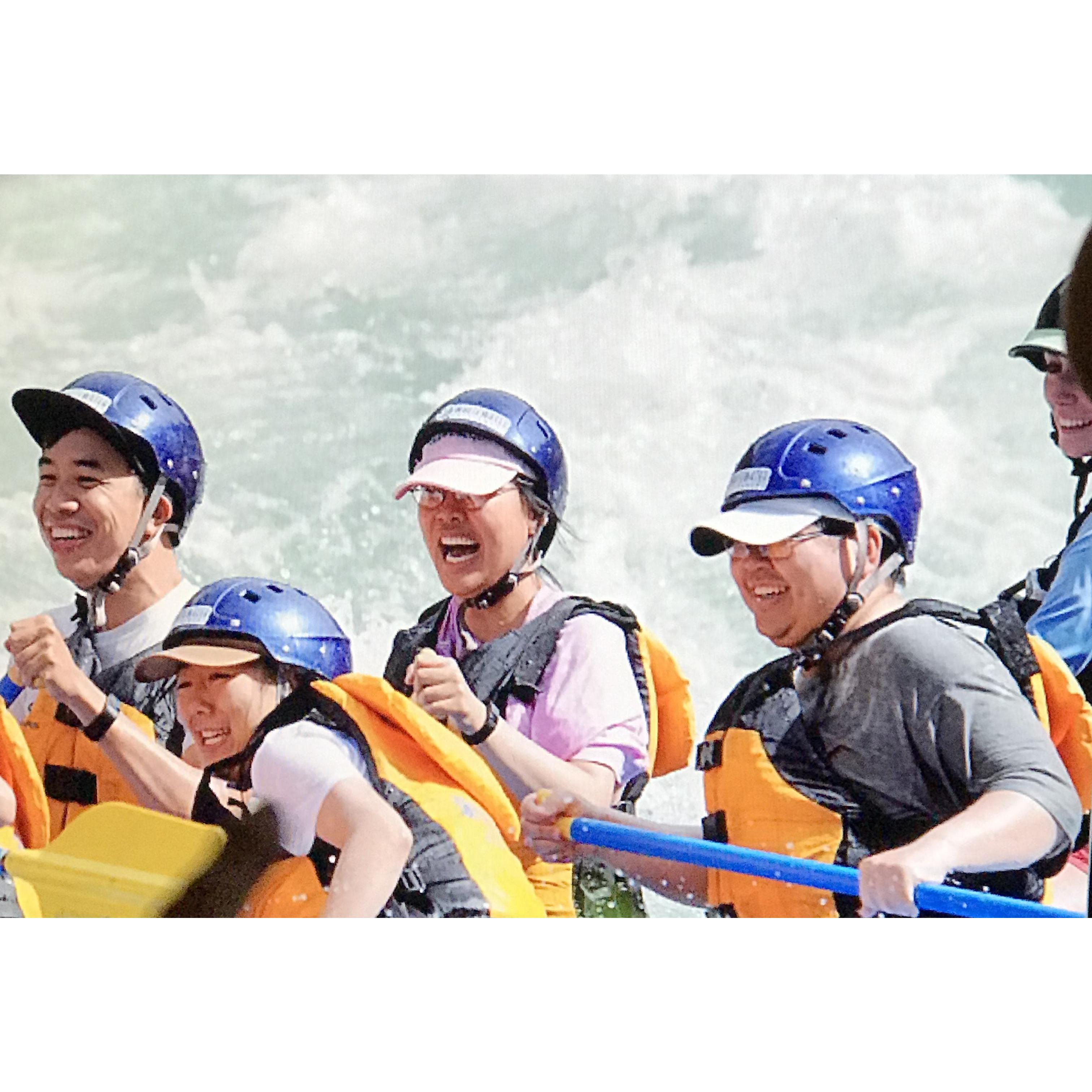 We had a blast white water rafting with Alan and Shana