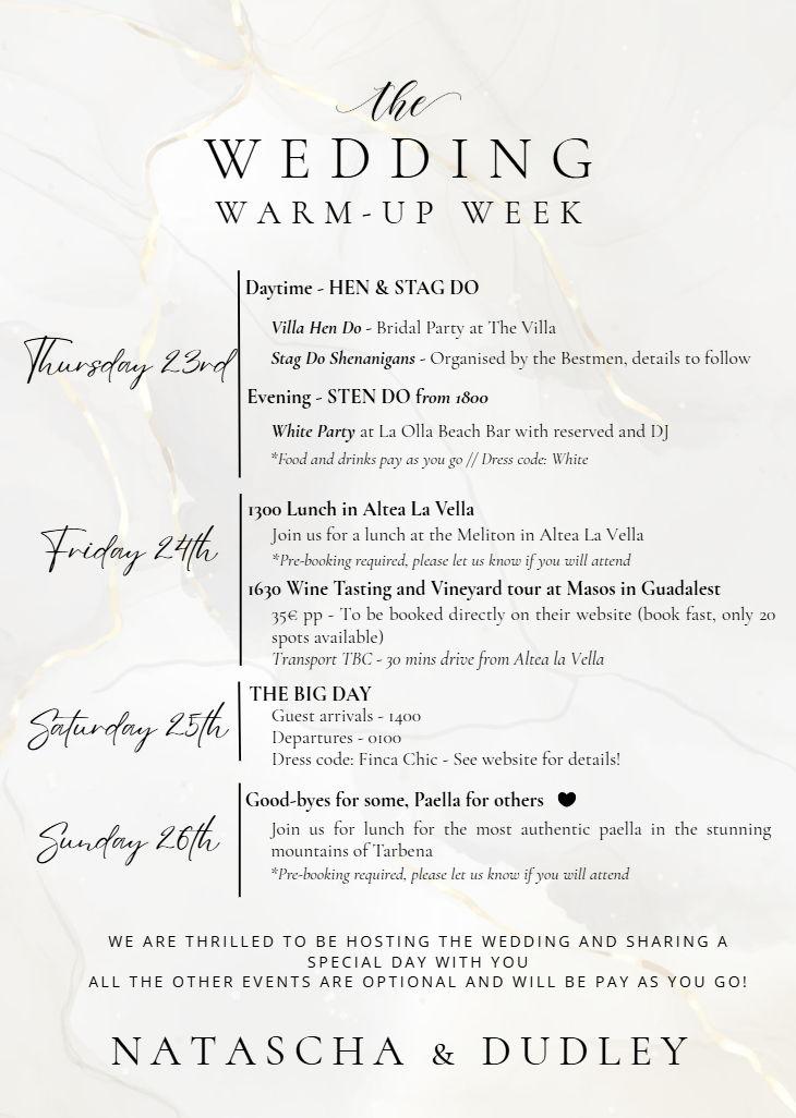 The Wedding Website of Dudley Hooper and Natascha Klar