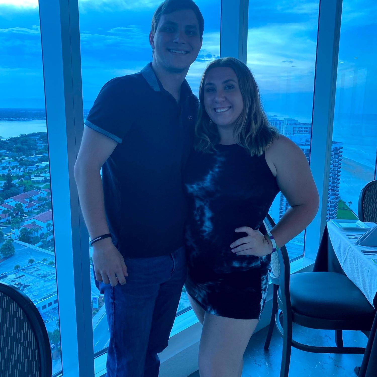 Tiana and Michael had a great time with Nana and Papa at the Top of Daytona.