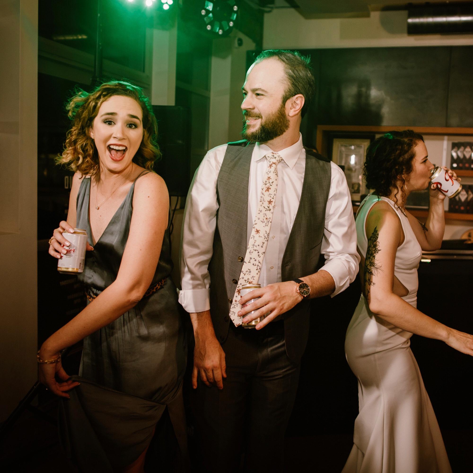 Dancing the night away at Molly's wedding!
