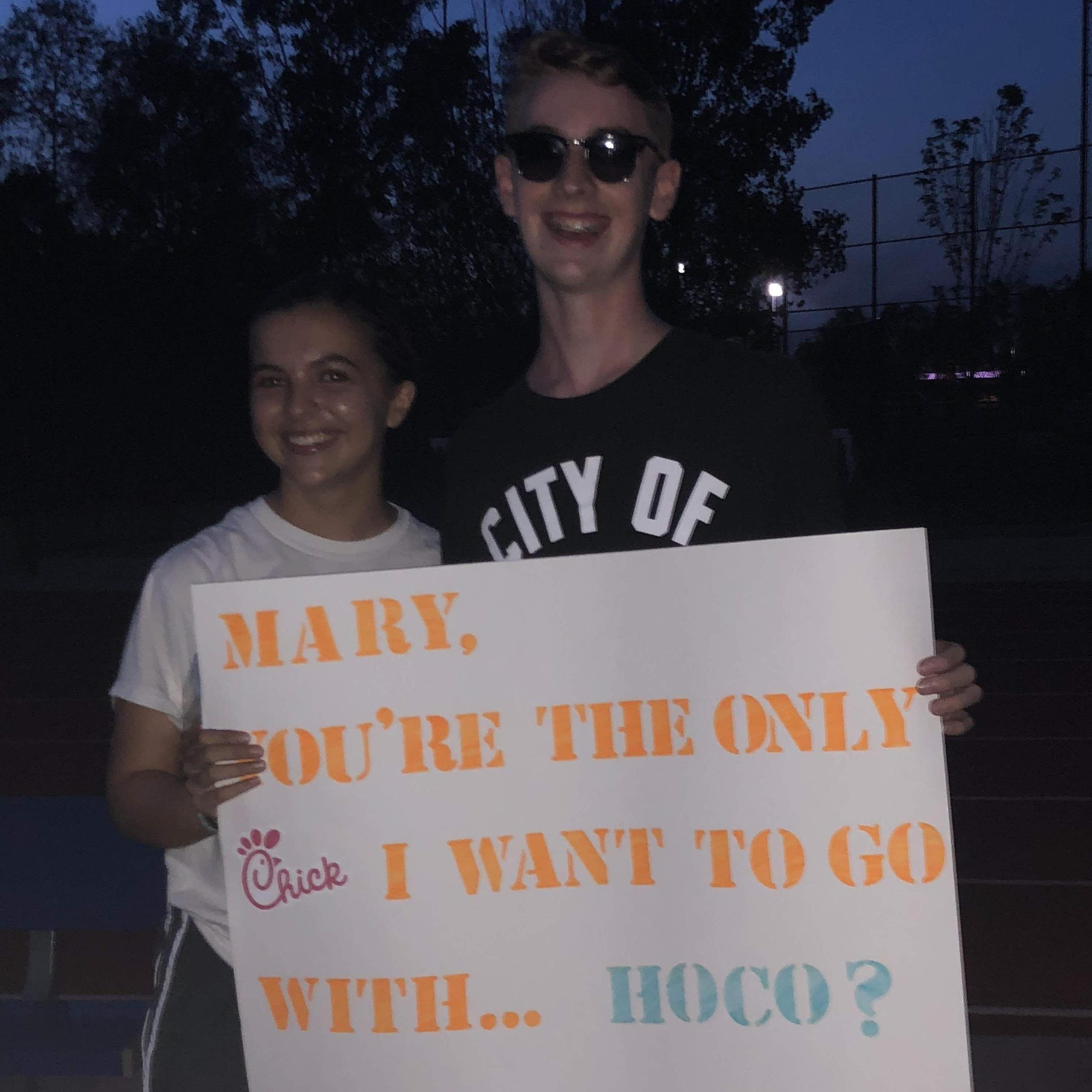 When Daniel asked Mary to their first homecoming