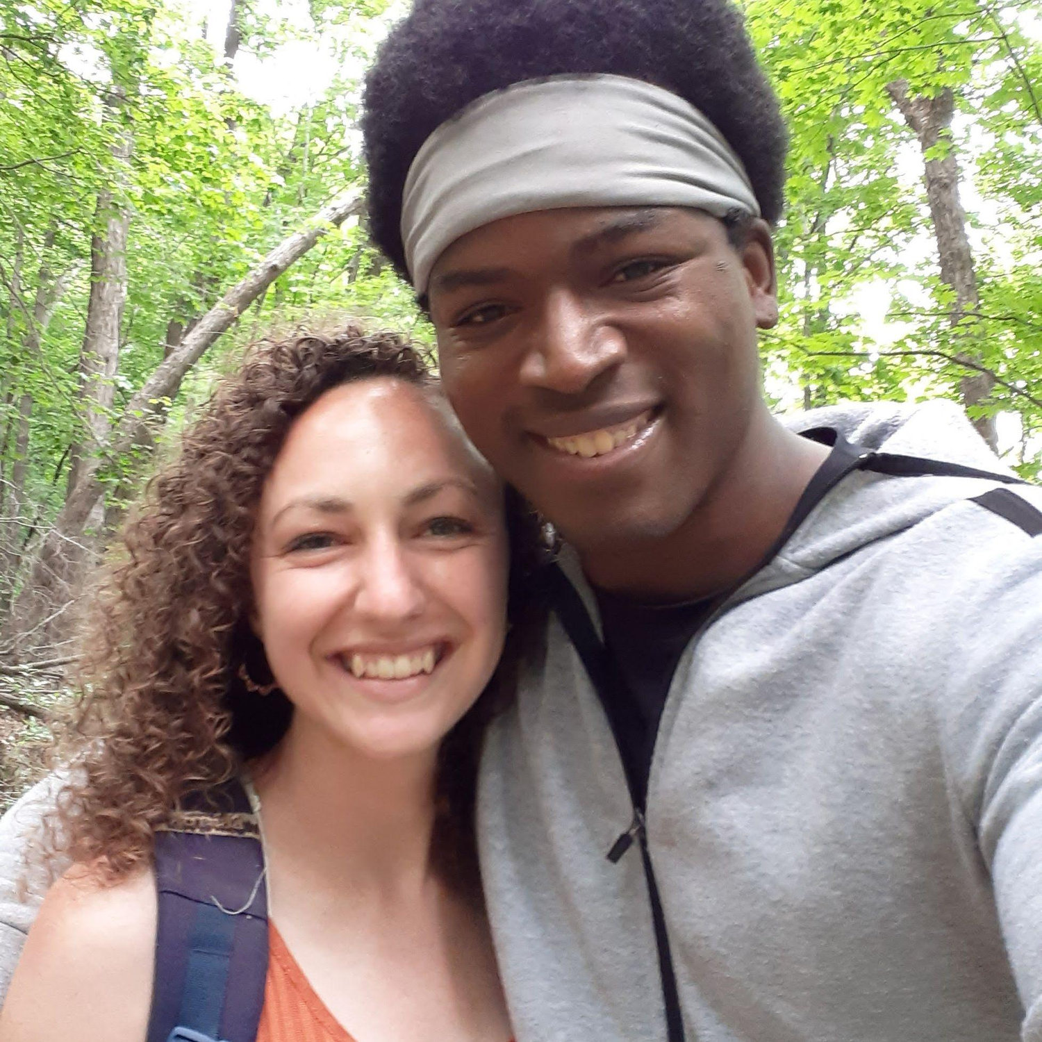 Our very first "hike" (in Illinois), our first photo together, and the day we made our relationship official!