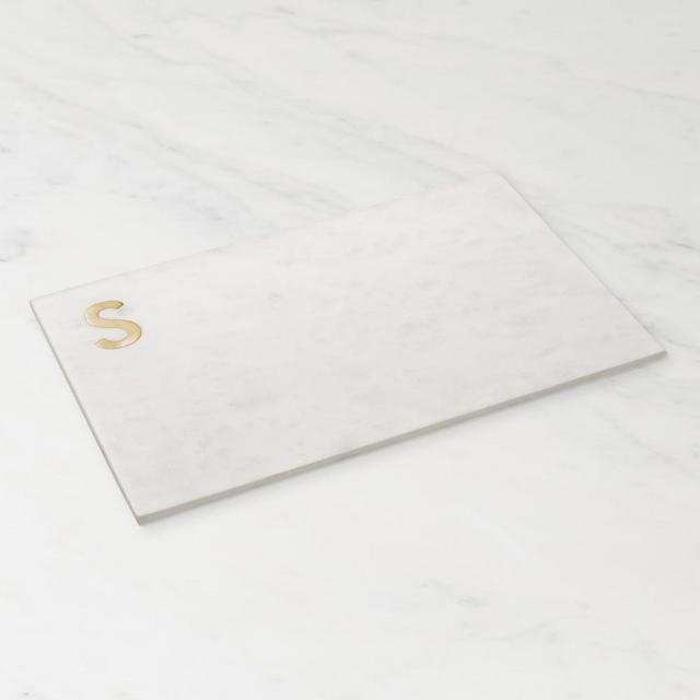 Marble & Brass Monogram Board, S