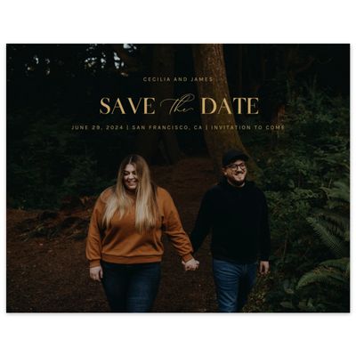 Dijon, Yellow Wedding Digital Save the Date - Margret Photo