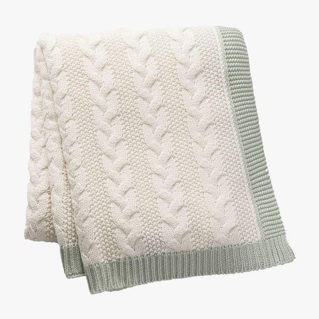 Evette Scented Cable Knit Throw Blanket, 50" X 60", Off-White