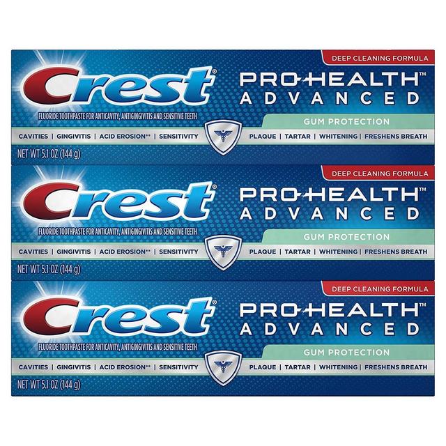 Crest Pro-Health Advanced Gum Protection Toothpaste 5.1 oz, pack of 3