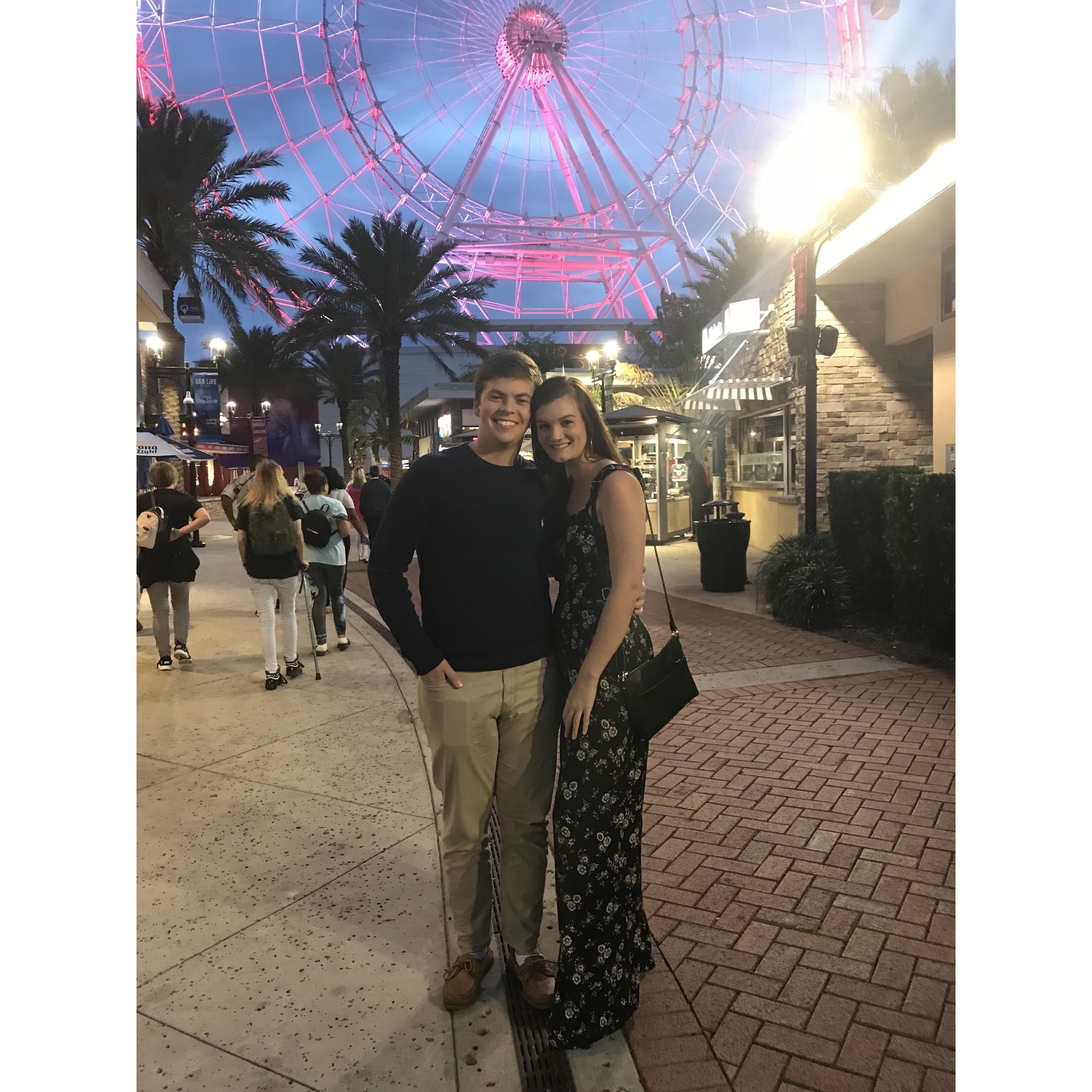 The night Charlie asked Kaila to be his girlfriend on top of the Orlando Eye