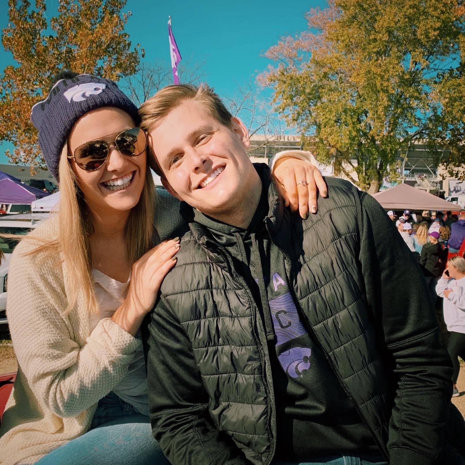 Tailgating at Kolby's alma mater, K-State