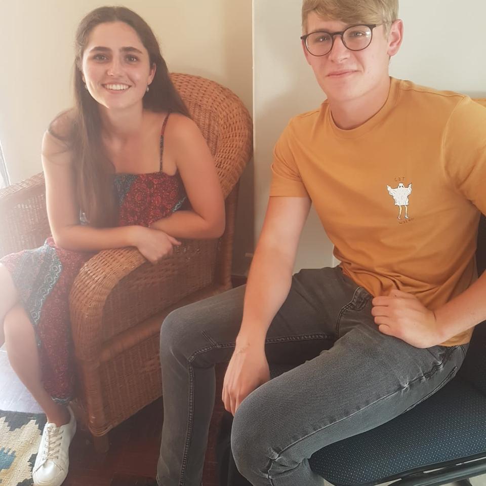 Our first photo together at Oom Morné's birthday!

A special tribute to the late Auntie Sunette who lovingly took this photo for us.