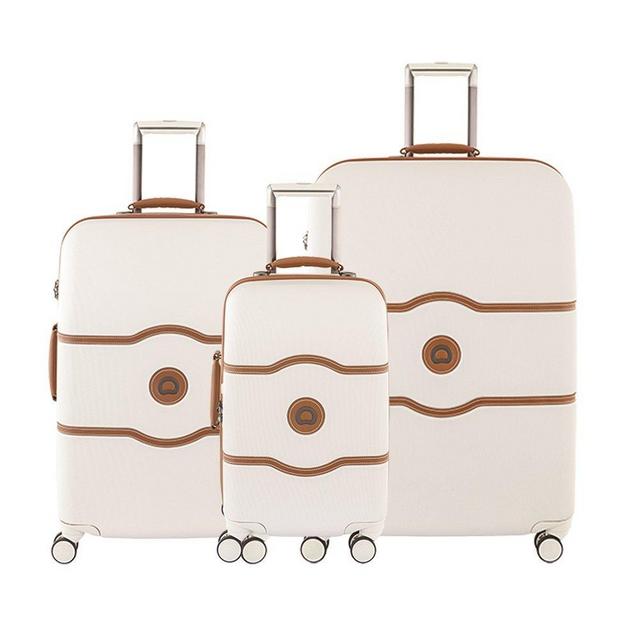 Delsey Paris Luggage Chatelet Hard+ 3 Piece Set Spinner (Champagne)