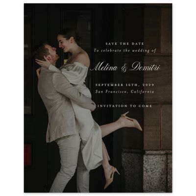 Linen, Beige Wedding Digital Save the Date - Mabel Photo