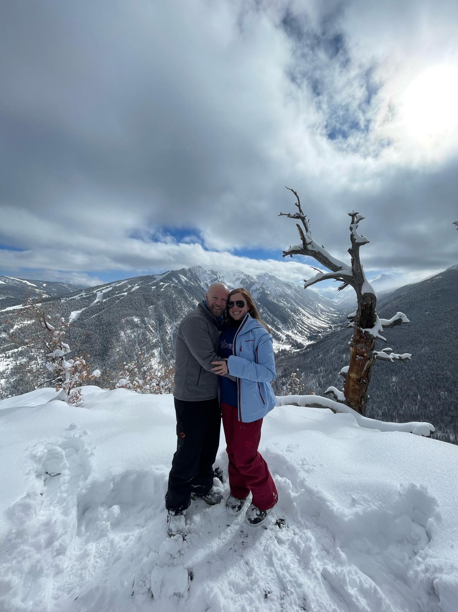 Moments after our Engagement in Aspen, CO.