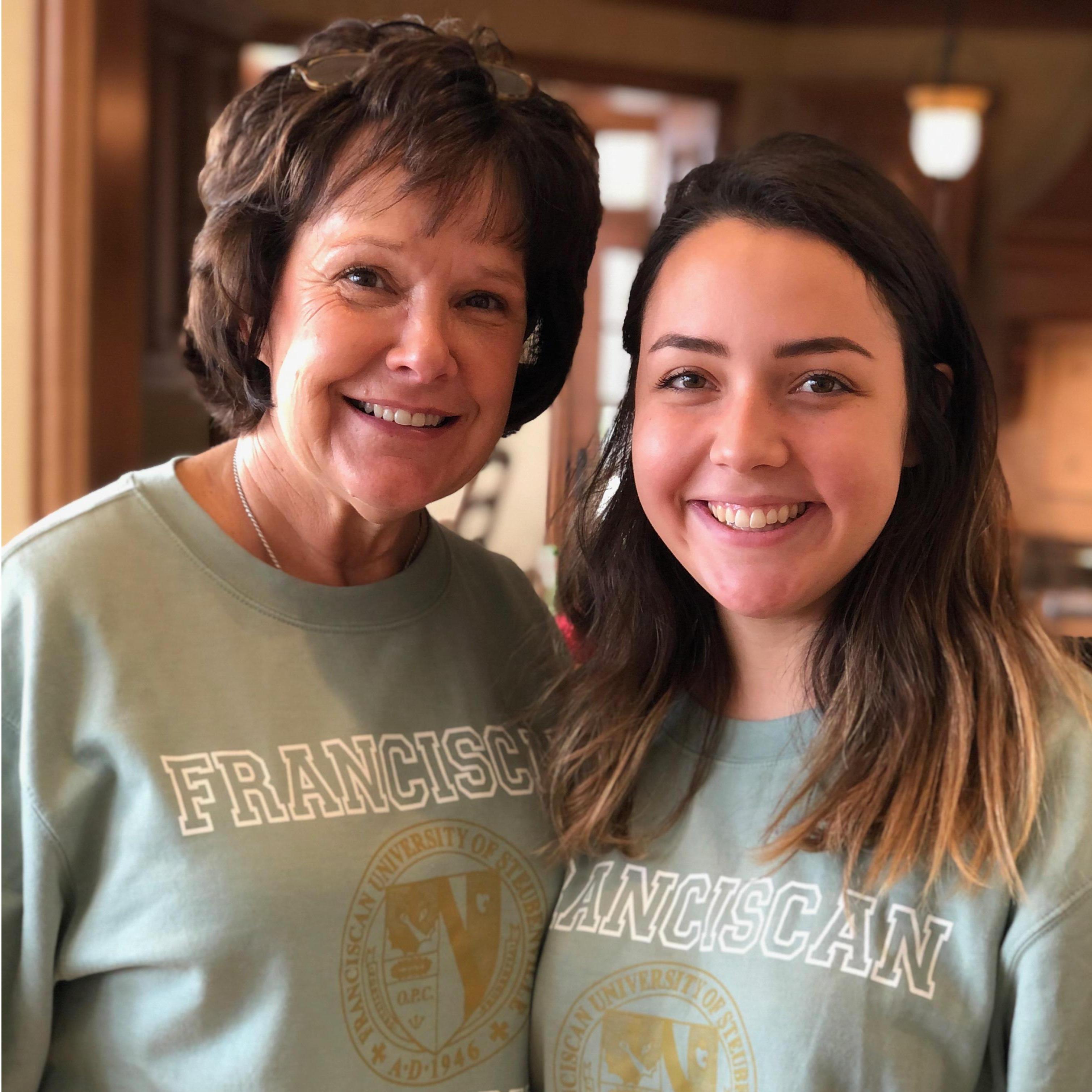 Marian with Nathan's mom, Barbara