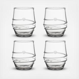Amalia Acrylic Small Tumbler, Set of 4