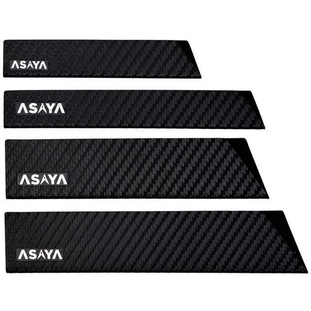 Asaya Professional Knife Edge Guards -Universal Blade Covers - Extra Strength, ABS Plastic and BPA-Free Felt Lining, non-Toxic and Food Safe - Knives Not Included (4Pcs)