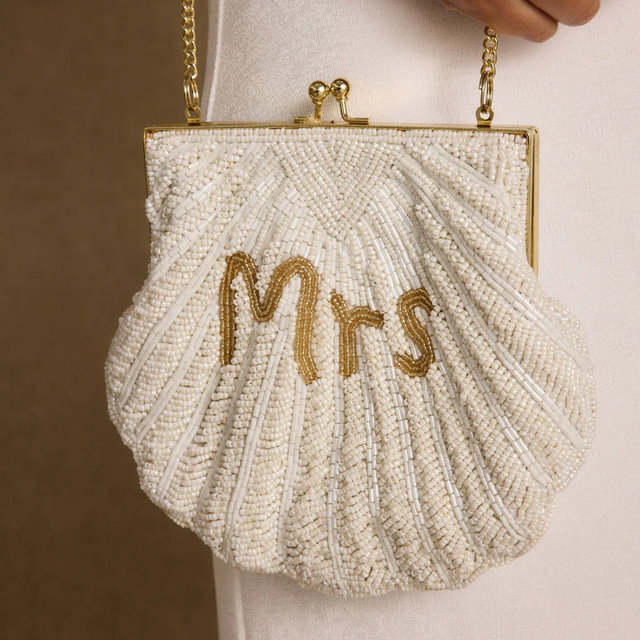 MRS Beaded Shell Bag