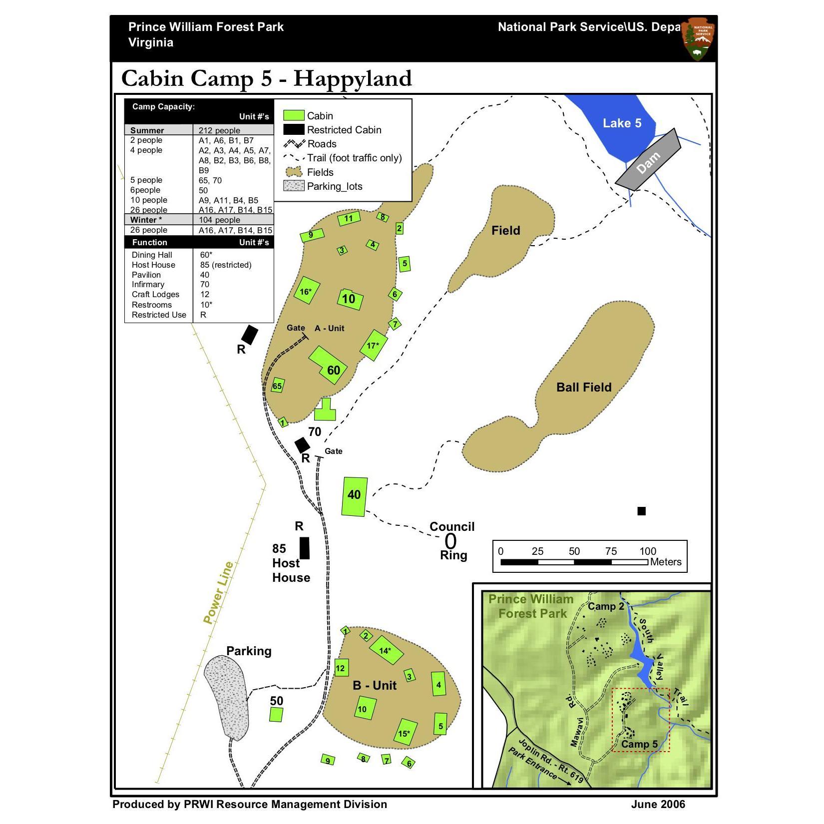 Map of Camp 5 Happyland